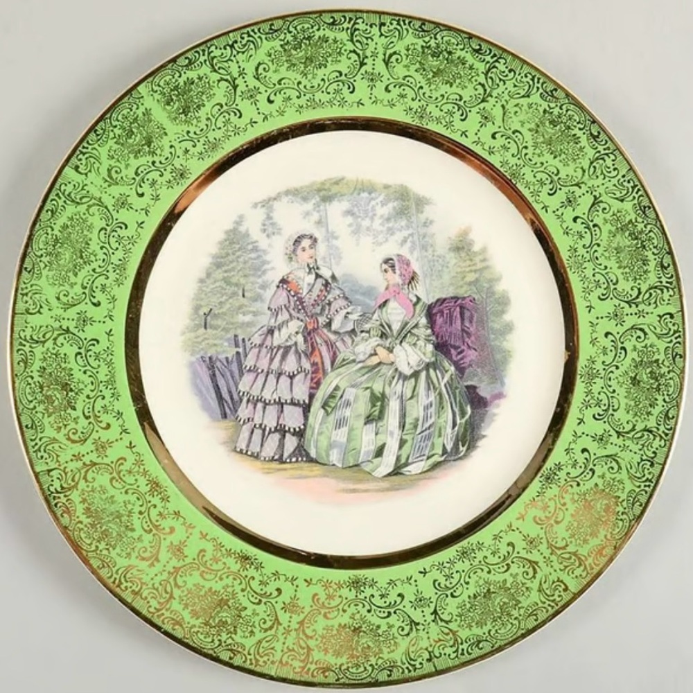 Salem China Godey Ladies Print Plate